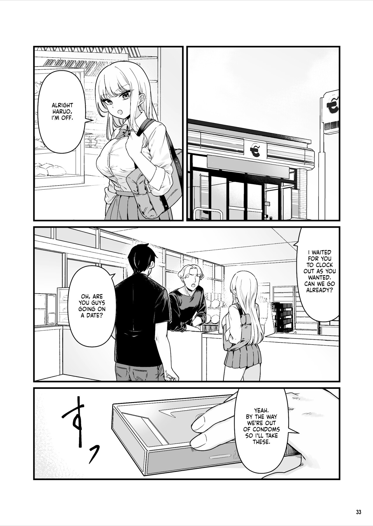 Hentai Manga Comic-I Had Wild Sex with a Taken Busty Gyaru Part-Timer!-Read-33